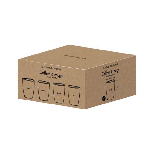 Set de 4 mugs assortis Fuji